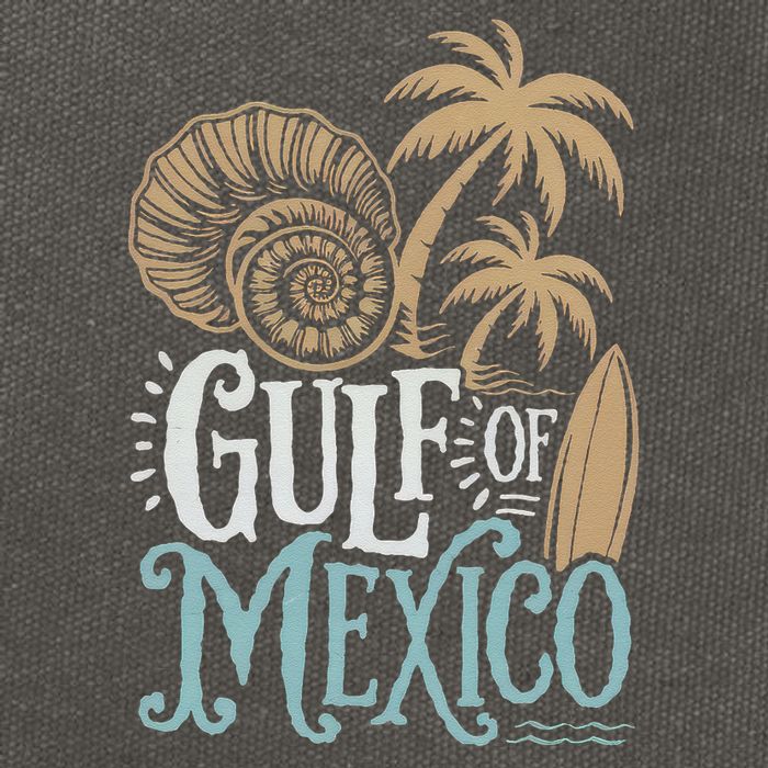 Gulf Of Mexico Gift Flag Beach Golfo De Mexico .Png Cotton Canvas Backpack