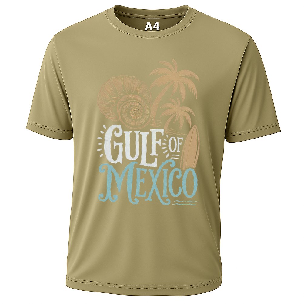 Gulf Of Mexico Gift Flag Beach Golfo De Mexico .Png Cooling Performance Crew T-Shirt
