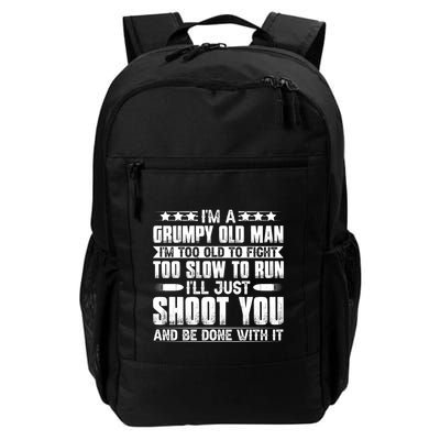 Grumpy Old Man Humorous Statement Daily Commute Backpack