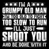 Grumpy Old Man Humorous Statement Baby Bodysuit