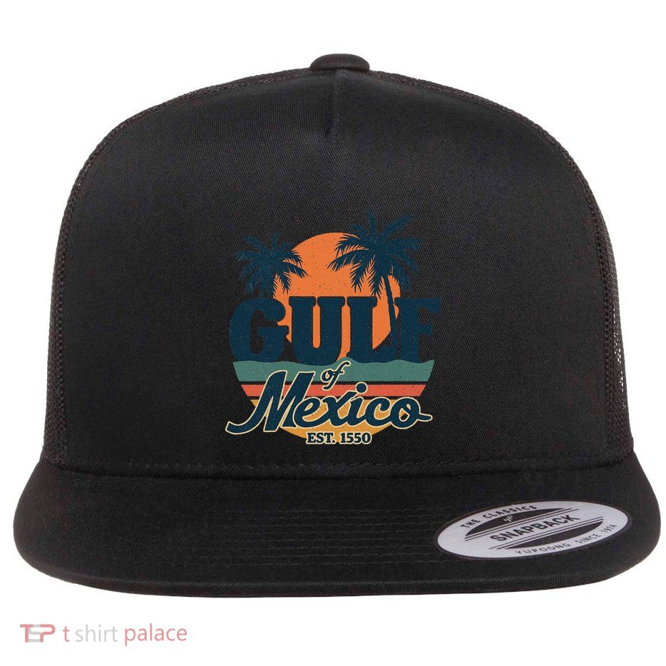 Gulf Of Mexico .Png Flat Bill Trucker Hat