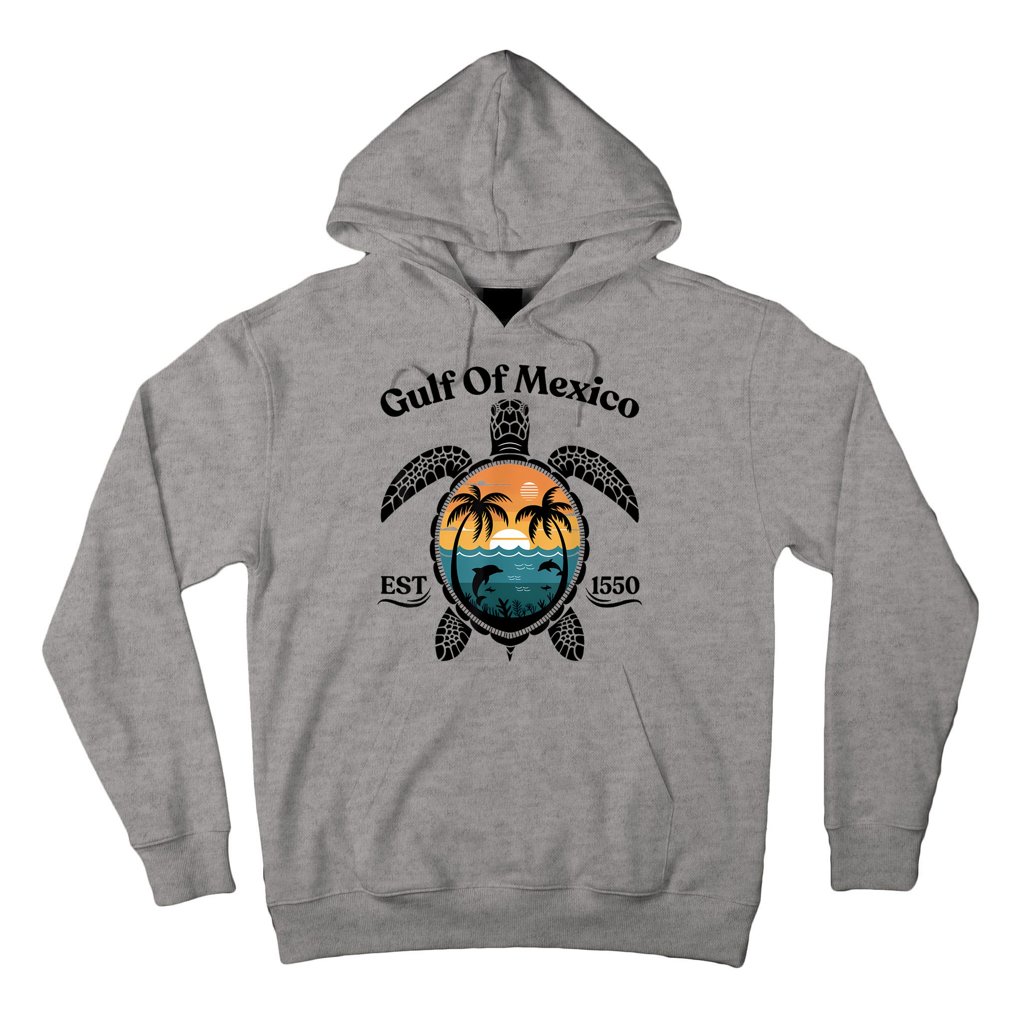 Gulf Of Mexico Turtle Est 1550 Gulf Of Mexico Tall Hoodie