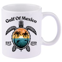 Gulf Of Mexico Turtle Est 1550 Gulf Of Mexico 11oz C Handle Ceramic Mug