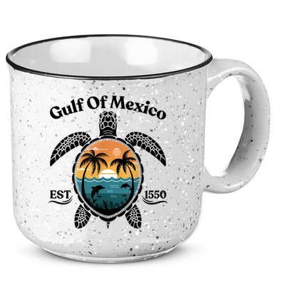 Gulf Of Mexico Turtle Est 1550 Gulf Of Mexico 15oz Campfire Ceramic Mug