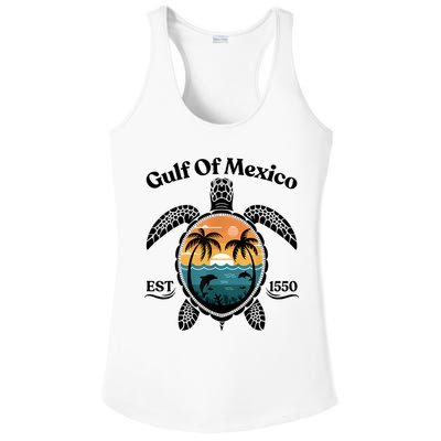 Gulf Of Mexico Turtle Est 1550 Gulf Of Mexico Ladies PosiCharge Competitor Racerback Tank