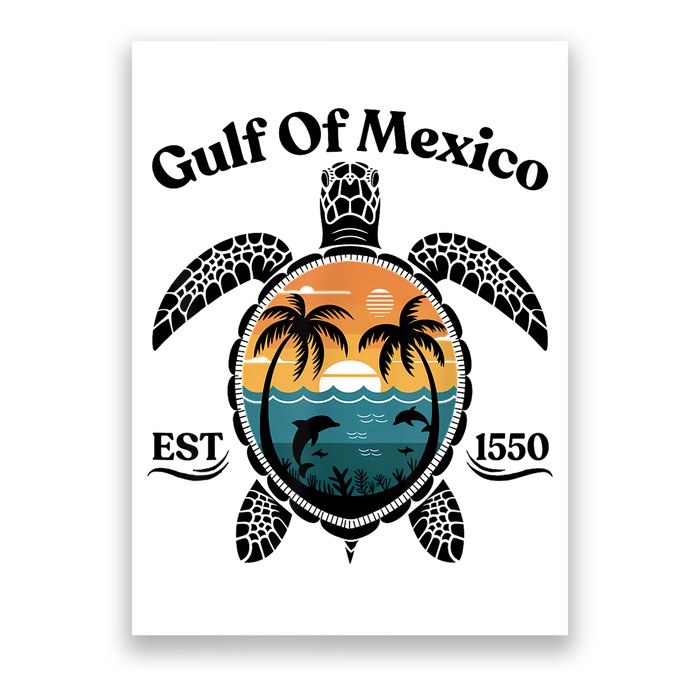 Gulf Of Mexico Turtle Est 1550 Gulf Of Mexico Poster