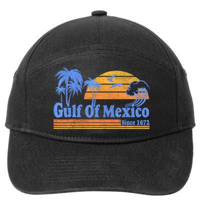 Gulf Of Mexico Since 1672 Retro Vintage Beach 7-Panel Snapback Hat