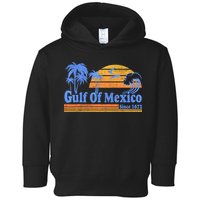 Gulf Of Mexico Since 1672 Retro Vintage Beach Toddler Hoodie