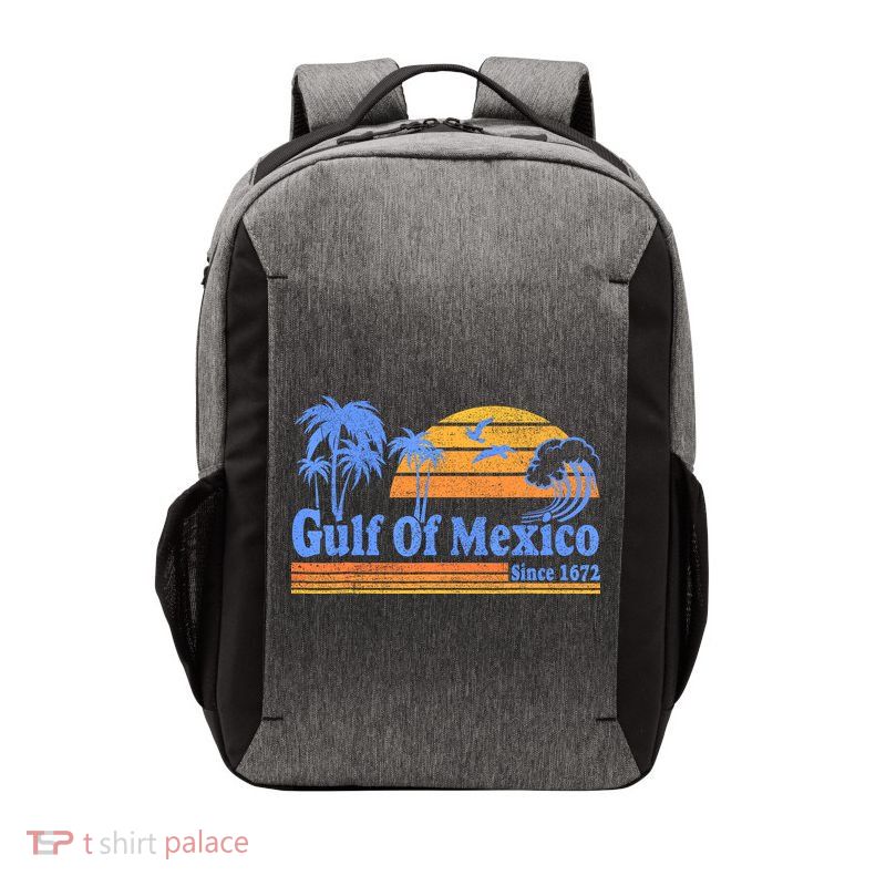 Gulf Of Mexico Since 1672 Retro Vintage Beach Vector Backpack