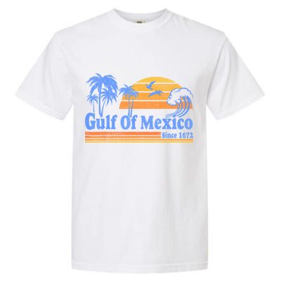 Gulf Of Mexico Since 1672 Retro Vintage Beach Garment-Dyed Heavyweight T-Shirt