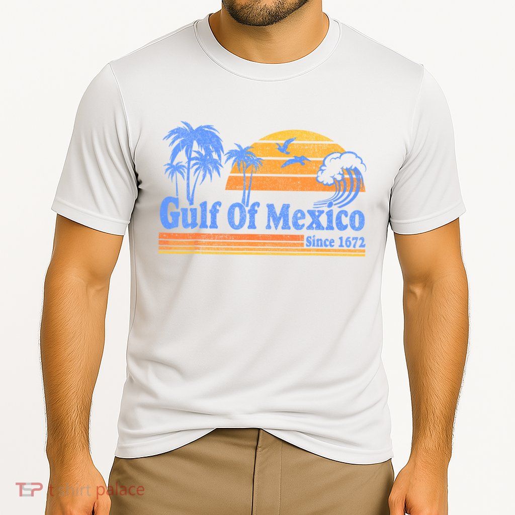 Gulf Of Mexico Since 1672 Retro Vintage Beach Cooling Performance Crew T-Shirt
