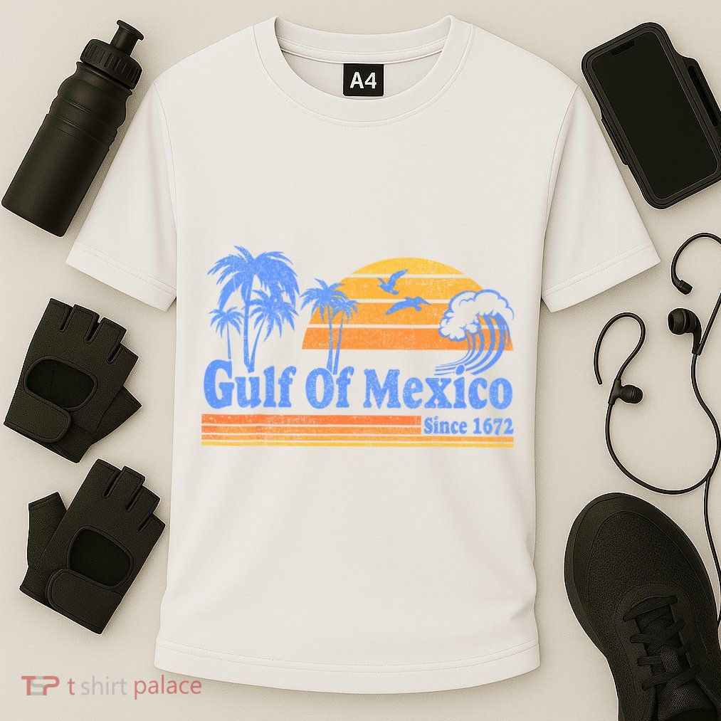 Gulf Of Mexico Since 1672 Retro Vintage Beach Cooling Performance Crew T-Shirt