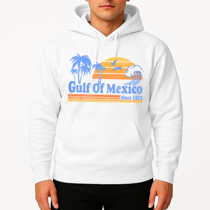 Gulf Of Mexico Since 1672 Retro Vintage Beach Hoodie