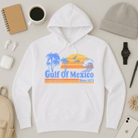 Gulf Of Mexico Since 1672 Retro Vintage Beach Hoodie