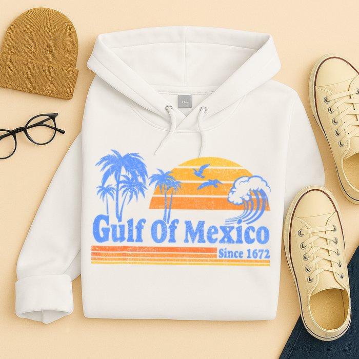 Gulf Of Mexico Since 1672 Retro Vintage Beach Hoodie
