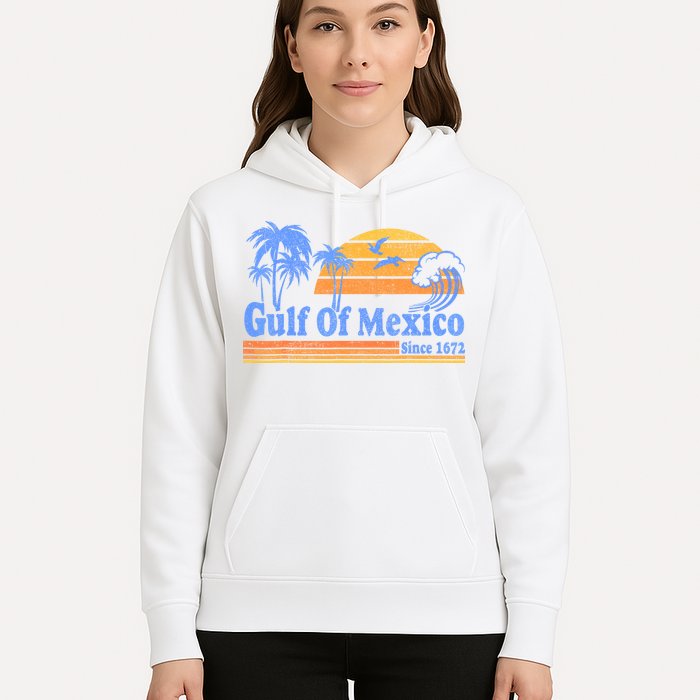 Gulf Of Mexico Since 1672 Retro Vintage Beach Hoodie