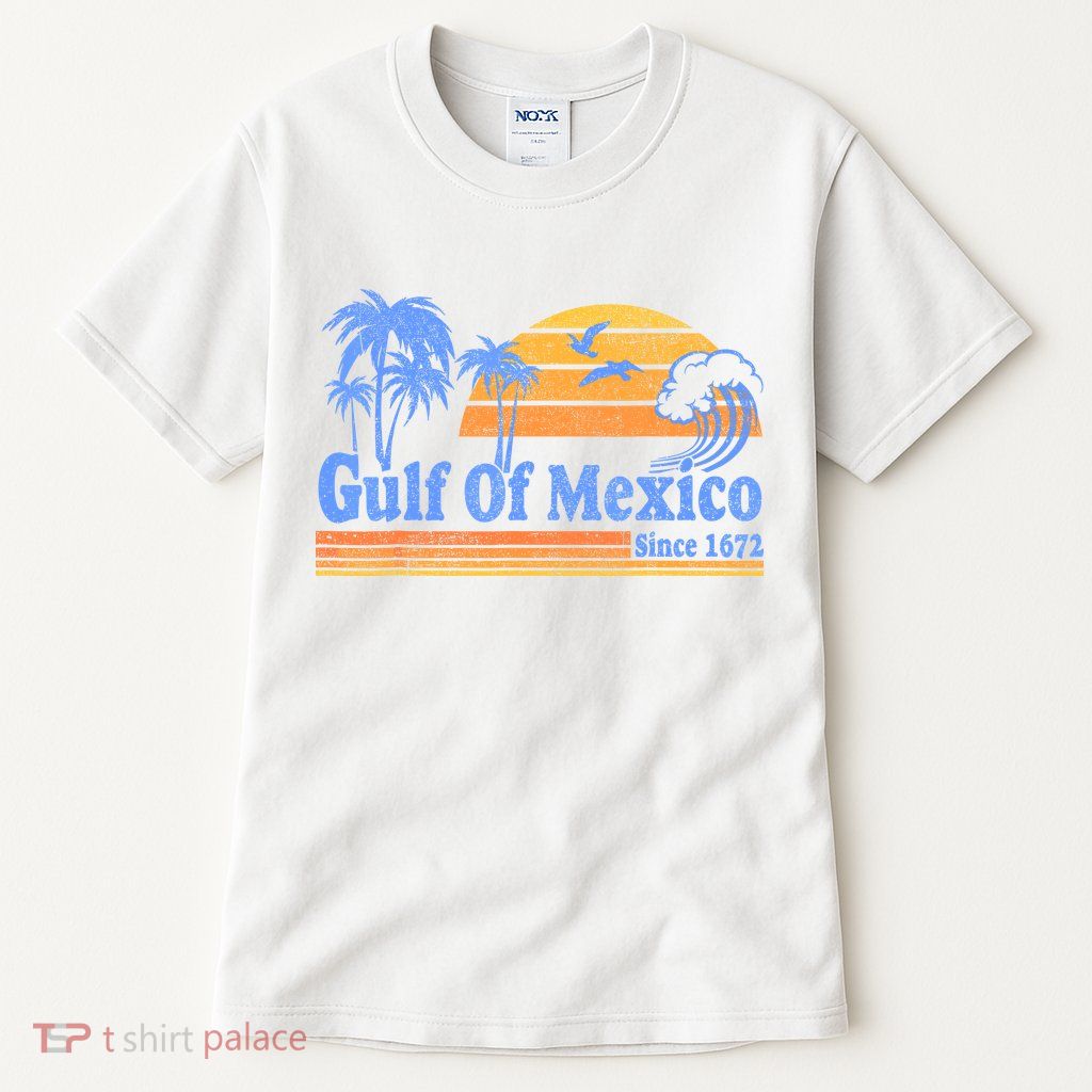 Gulf Of Mexico Since 1672 Retro Vintage Beach Tall T-Shirt