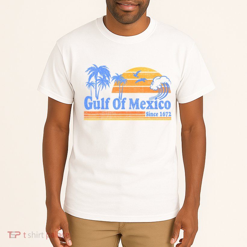 Gulf Of Mexico Since 1672 Retro Vintage Beach Tall T-Shirt