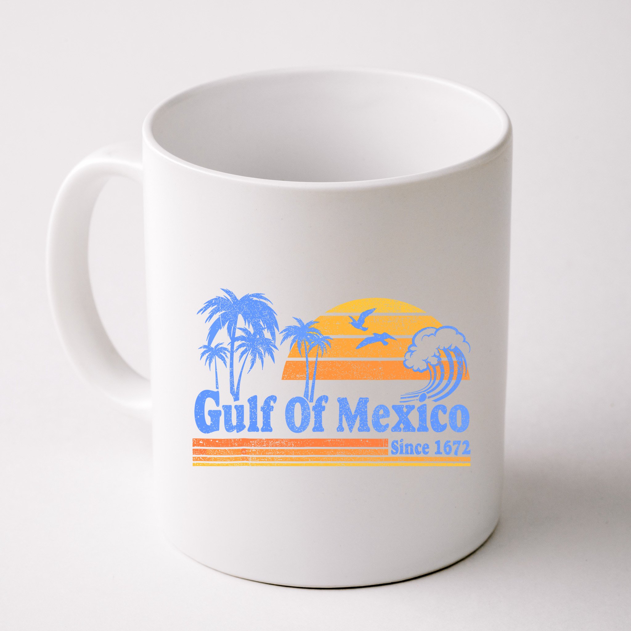 Gulf Of Mexico Since 1672 Retro Vintage Beach Mug