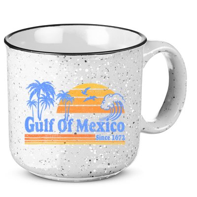 Gulf Of Mexico Since 1672 Retro Vintage Beach 15oz Campfire Ceramic Mug