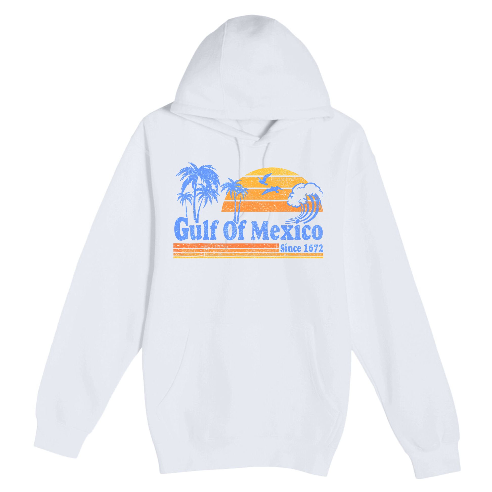 Gulf Of Mexico Since 1672 Retro Vintage Beach Premium Pullover Hoodie