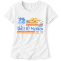 Gulf Of Mexico Since 1672 Retro Vintage Beach Womens T-Shirt