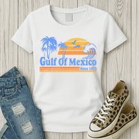 Gulf Of Mexico Since 1672 Retro Vintage Beach Womens T-Shirt