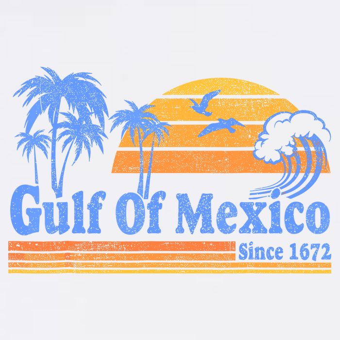 Gulf Of Mexico Since 1672 Retro Vintage Beach Womens T-Shirt
