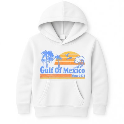 Gulf Of Mexico Since 1672 Retro Vintage Beach Kids Hoodie