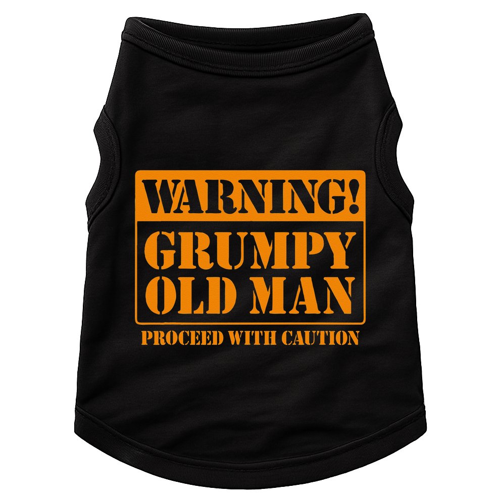 Grumpy Old Man For Grandfathers Dads Fathers Day Doggie Tank