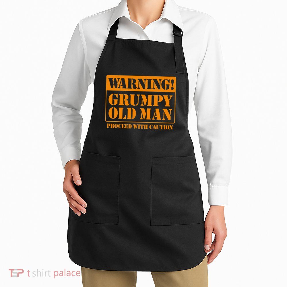 Grumpy Old Man For Grandfathers Dads Fathers Day Apron