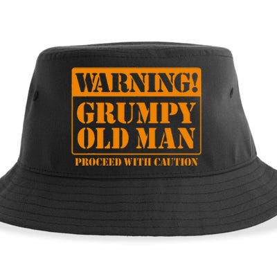 Grumpy Old Man For Grandfathers Dads Fathers Day Sustainable Bucket Hat