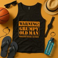 Grumpy Old Man For Grandfathers Dads Fathers Day Tank Top