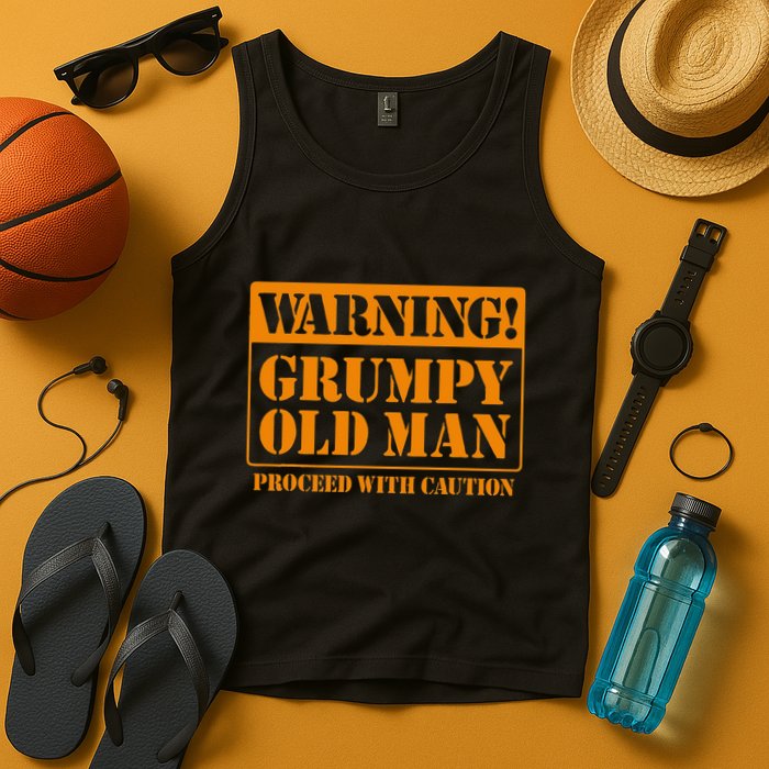 Grumpy Old Man For Grandfathers Dads Fathers Day Tank Top