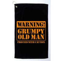 Grumpy Old Man For Grandfathers Dads Fathers Day Golf Towel