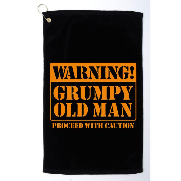 Grumpy Old Man For Grandfathers Dads Fathers Day Golf Towel
