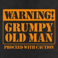 Grumpy Old Man For Grandfathers Dads Fathers Day Golf Towel