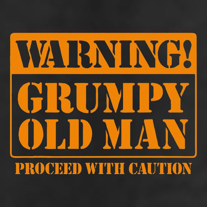 Grumpy Old Man For Grandfathers Dads Fathers Day Golf Towel
