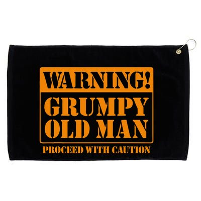 Grumpy Old Man For Grandfathers Dads Fathers Day Grommeted Golf Towel