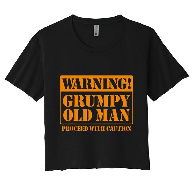 Grumpy Old Man For Grandfathers Dads Fathers Day Crop Top