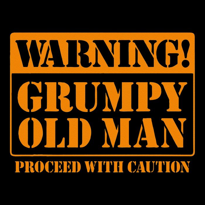 Grumpy Old Man For Grandfathers Dads Fathers Day Zip Tote Bag