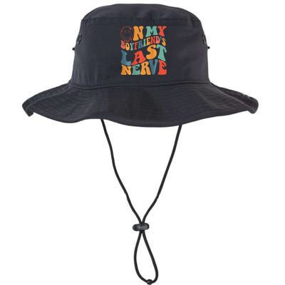 Groovy On My Boyfriends Last Nerve Funny Couple Legacy Cool Fit Booney Bucket Hat