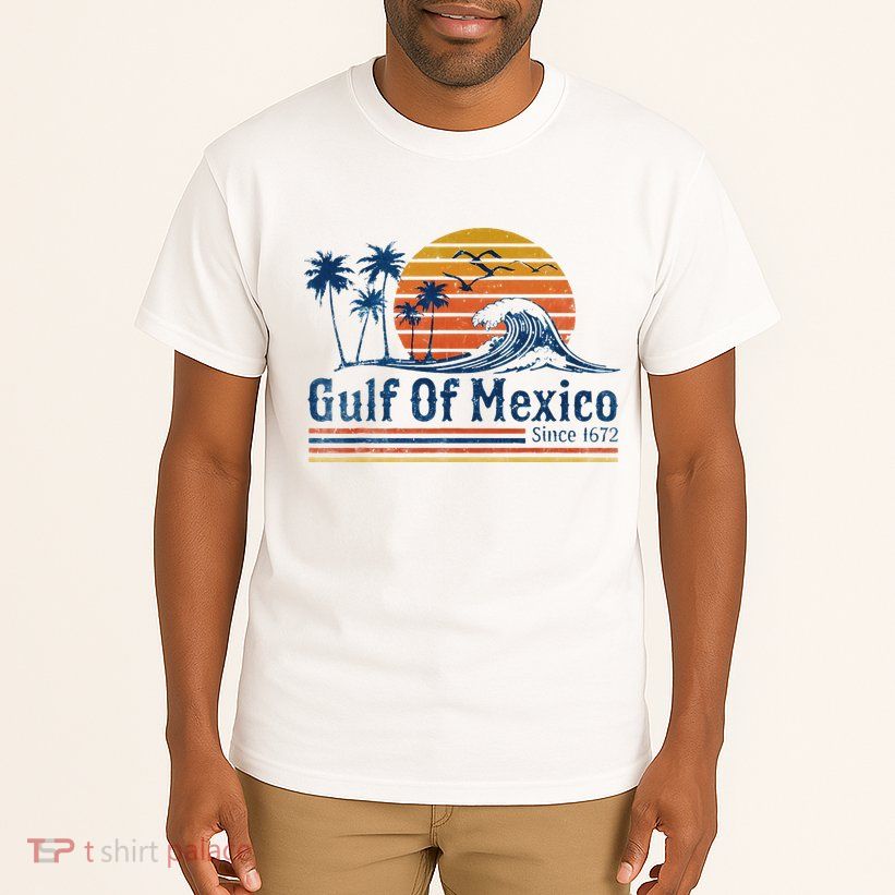 Gulf Of Mexico Since 1672 Retro Vintage Beach Tall T-Shirt