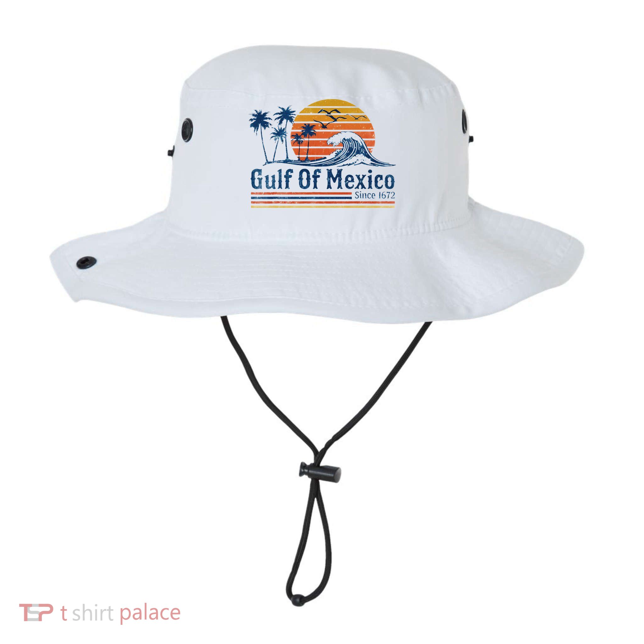 Gulf Of Mexico Since 1672 Retro Vintage Beach Bucket Hat