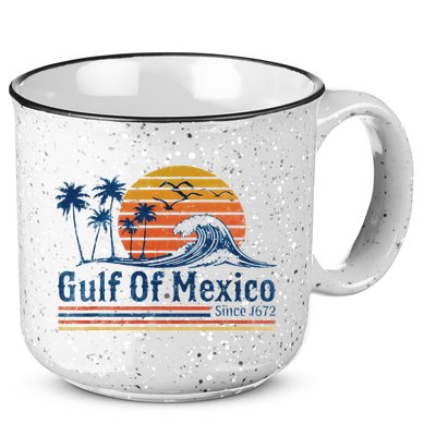 Gulf Of Mexico Since 1672 Retro Vintage Beach 15oz Campfire Ceramic Mug