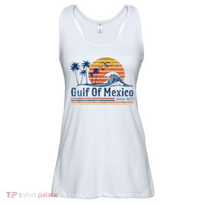 Gulf Of Mexico Since 1672 Retro Vintage Beach Ladies Essential Flowy Tank