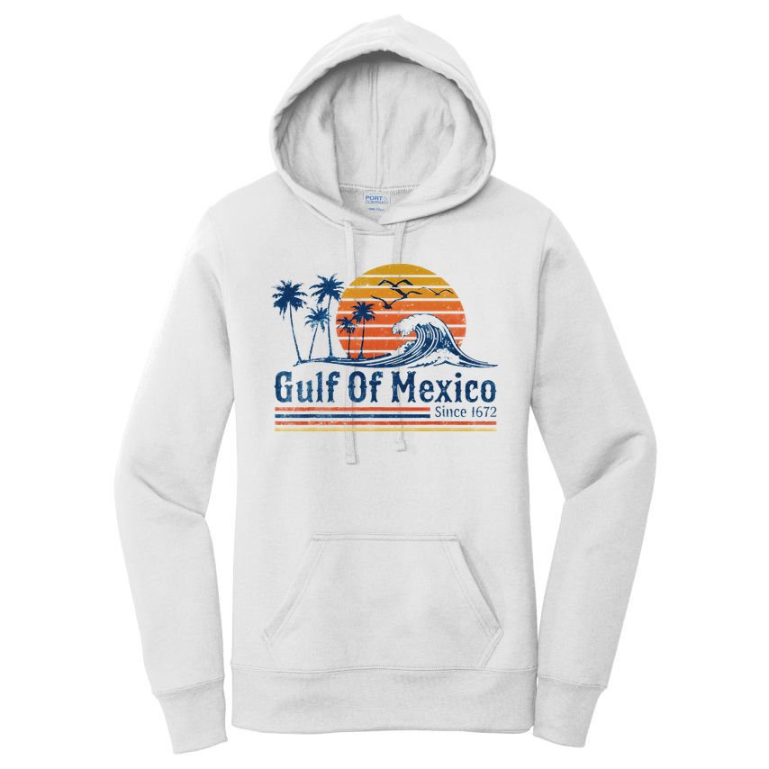 Gulf Of Mexico Since 1672 Retro Vintage Beach Women's Pullover Hoodie