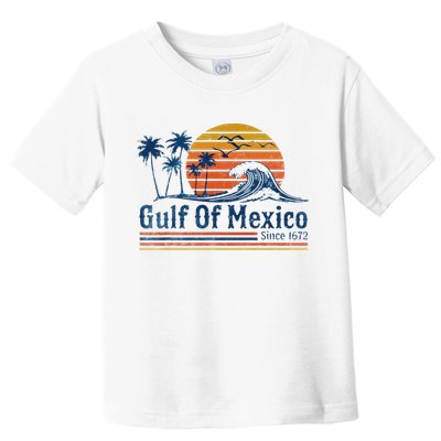 Gulf Of Mexico Since 1672 Retro Vintage Beach Toddler T-Shirt