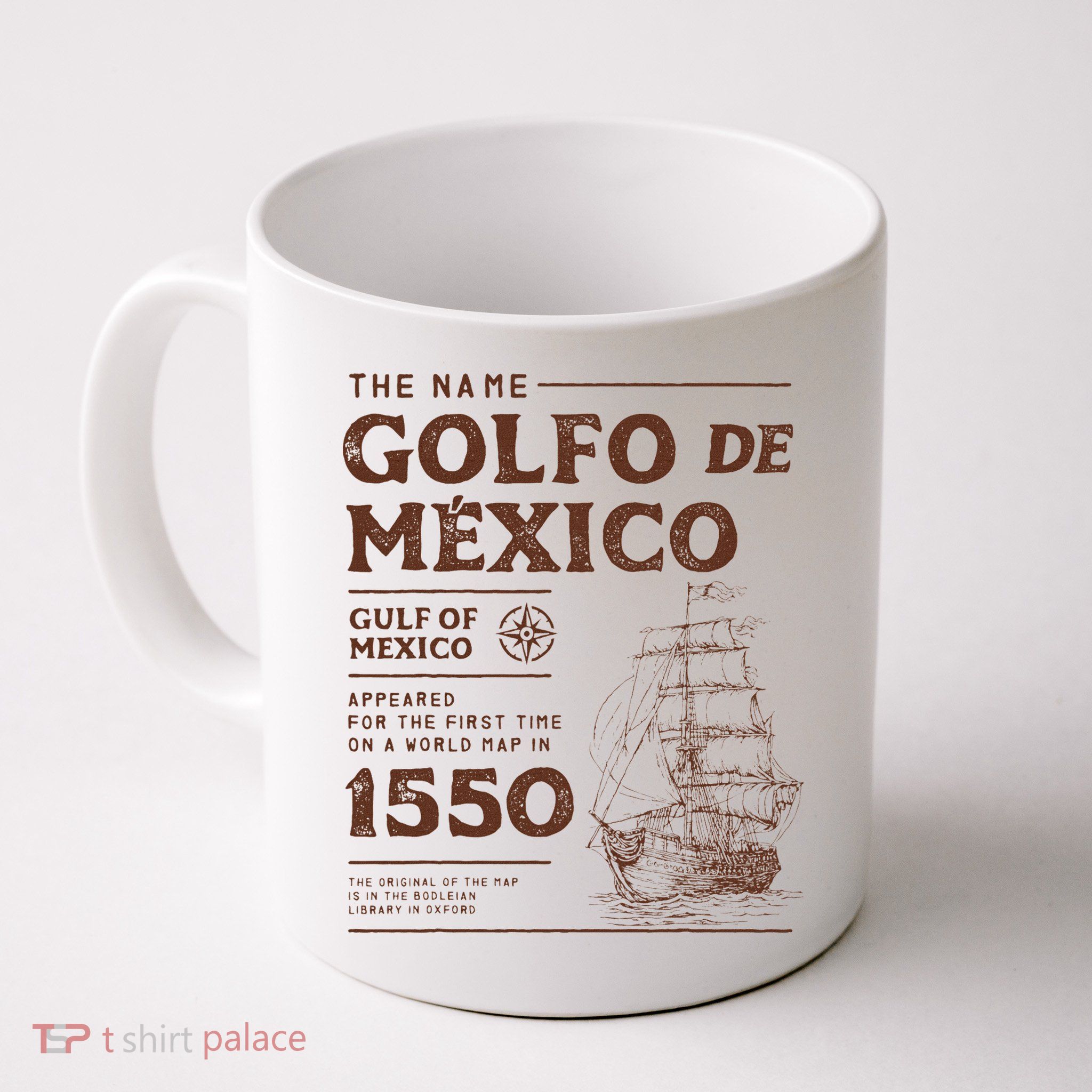 Gulf Of Mexico Name Origin 1550 Mug