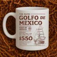 Gulf Of Mexico Name Origin 1550 Mug
